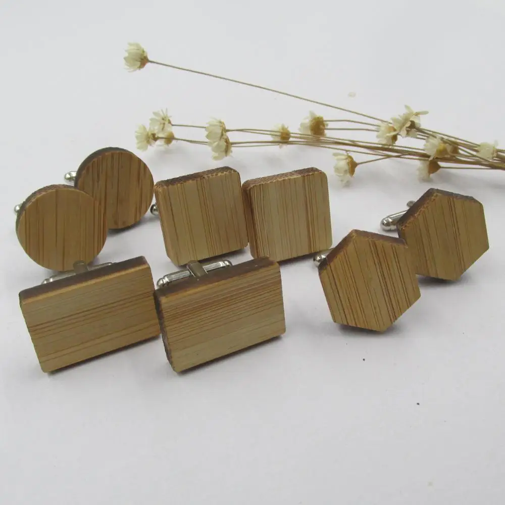 НОВЫЕ геометрические деревянные мужские бриллиантовые запонки аксессуары для