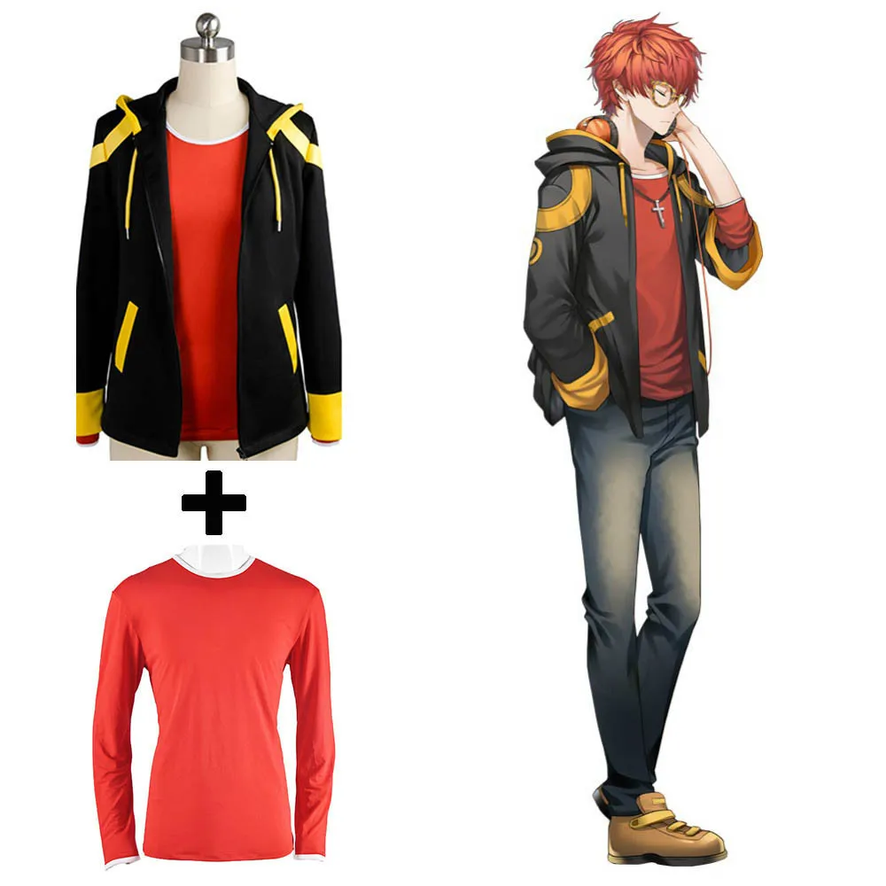 Костюм для косплея куртка + рубашка оригинальный Mystic Messenger 707 EXTREME Saeyoung/lucig Choi 7