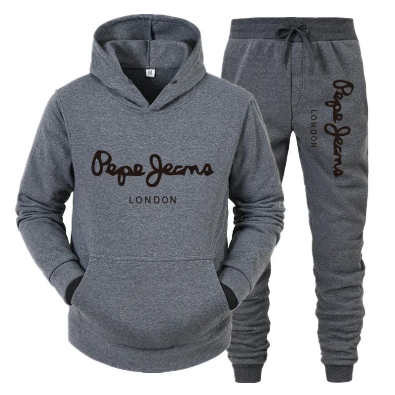 Новинка 2021 Мужская брендовая спортивная одежда осенний костюм из 2 предметов: