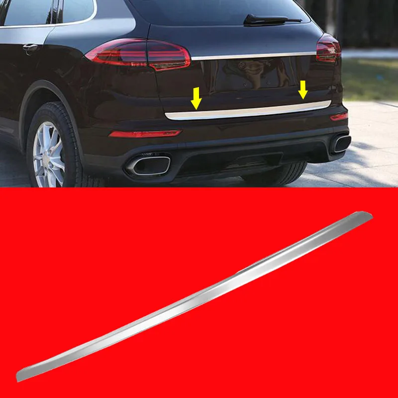 F 2015-2017 Для Porsche Cayenne ABS хром внешний комплект обшивки корпуса - Цвет: F 2015-2017