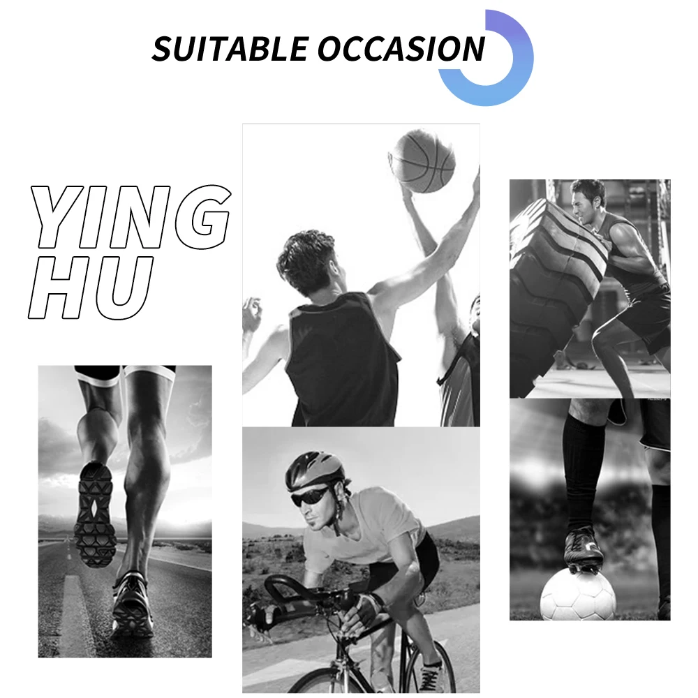 YINGHU мужские спортивные футболки для бега фитнеса компрессионные баскетбольные