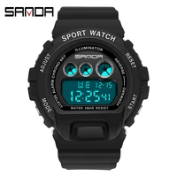 women men digital watch sanda sports electronic led 50m waterproof swim wrist watch for male female clock relogio feminino