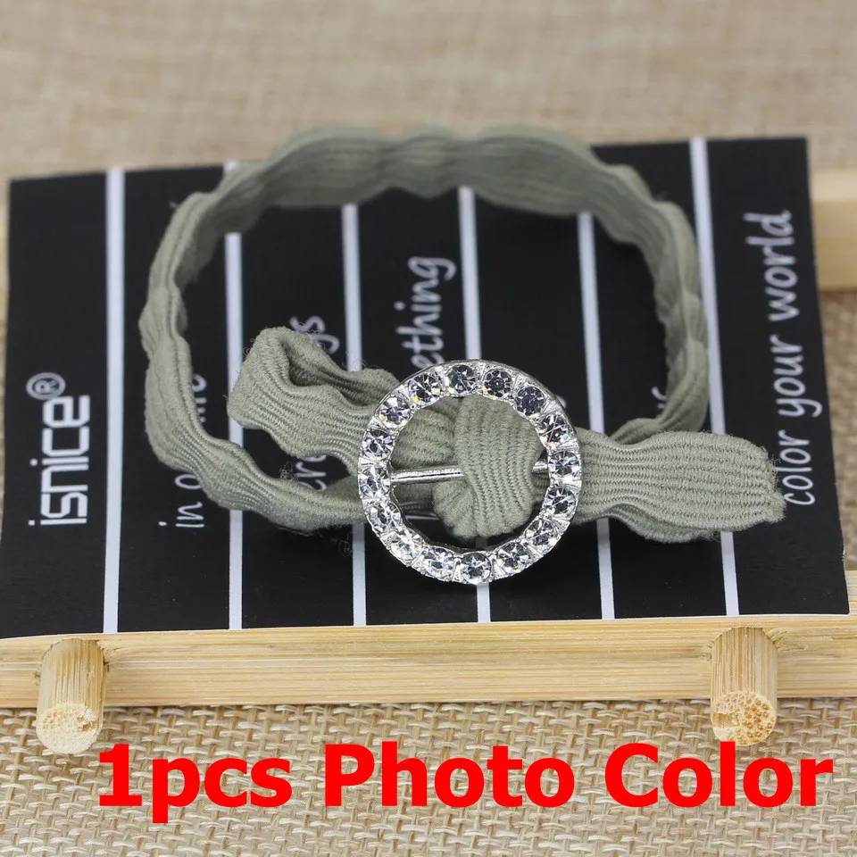 Army Green Isnice, модная, женская, для девушек, синтетические волосы, плетеная, плетеная, эластичная повязка на голову, повязка на голову, плетеная лента, аксессуары для волос, богемный стиль - Цвет: Army Green