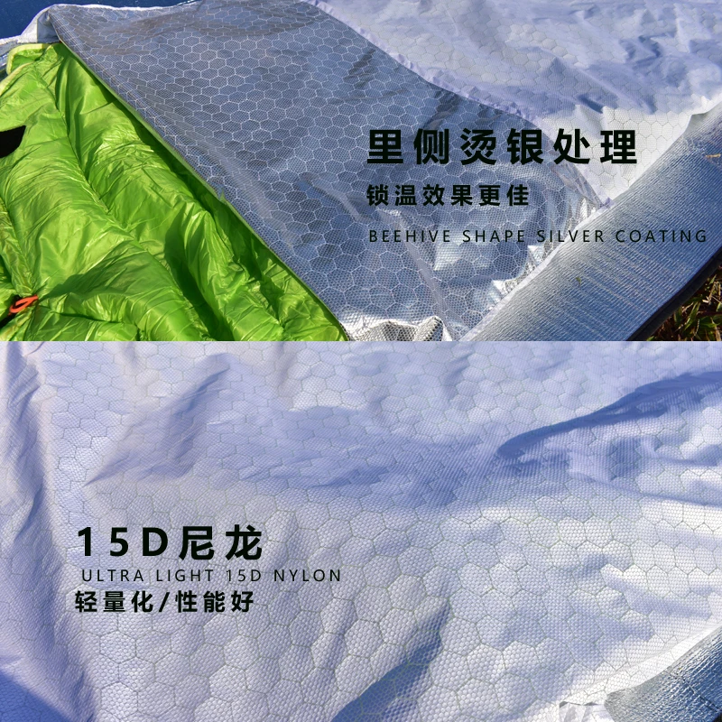 Внешний спальный мешок легкий водонепроницаемый отражающий туризм теплое