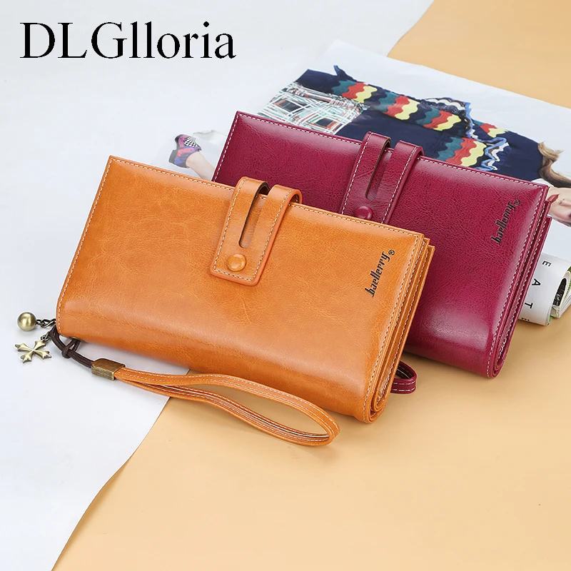

2021 Leather Women Wallet Card Holder Long Wallets Coin Purse Female Clutch Large Capacity Money Keeper Top Quality PU Leather