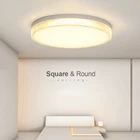 Хрустальные светодиодные современные потолочные светильники, украшения для спальни, квадратные и круглые светильники 18 Вт, 24 Вт, 36 Вт, 48 Вт, 220 В, 110 лампа