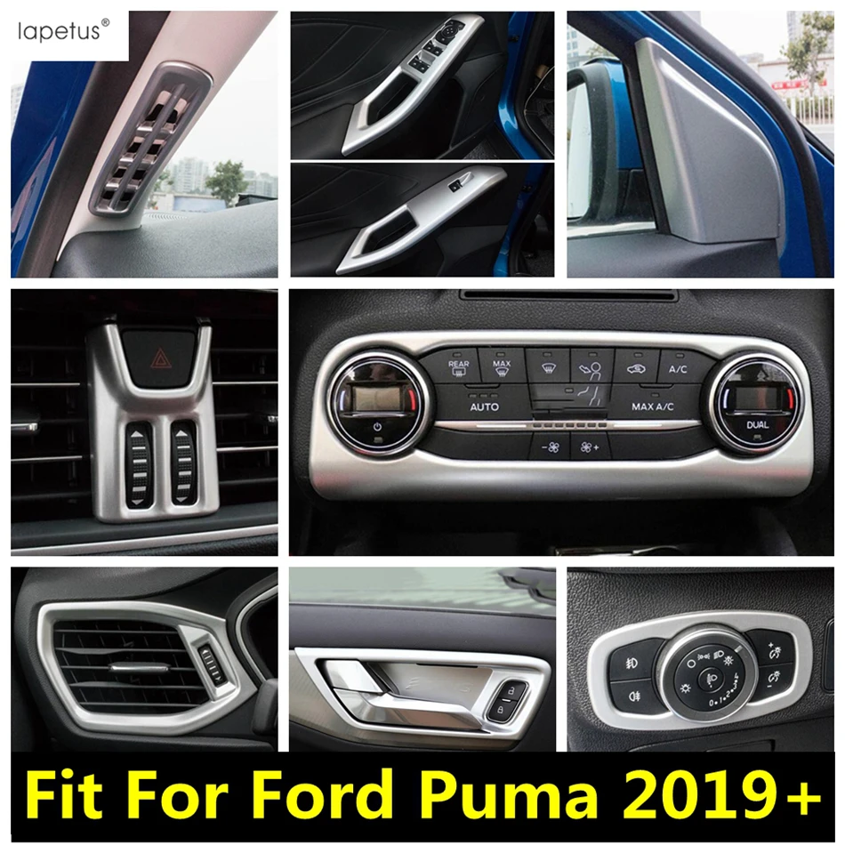 

Car Accessories For Ford Puma 2019 -2021 Window Lift Head Light Handle Bowl Dashboard Air Conditioning AC Vent Outlet Cover Trim