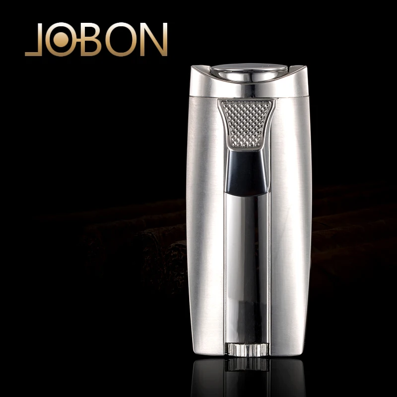 Горячая Распродажа стильный газовый бутан с двойным пламенем Jobon для сигарет