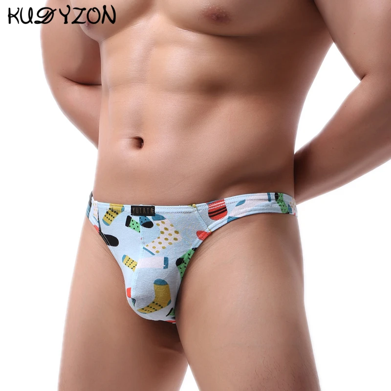 

4 шт., мужские стринги с принтом, брифы