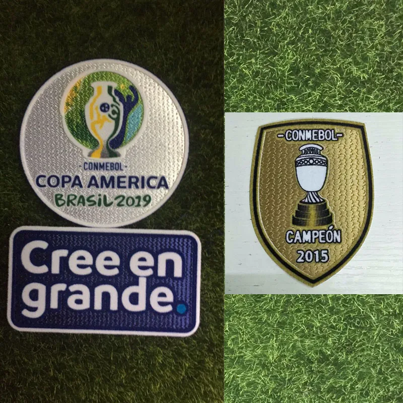 2019 патч Copa America и 2015 Champion футбольный значок|Заплатки| |