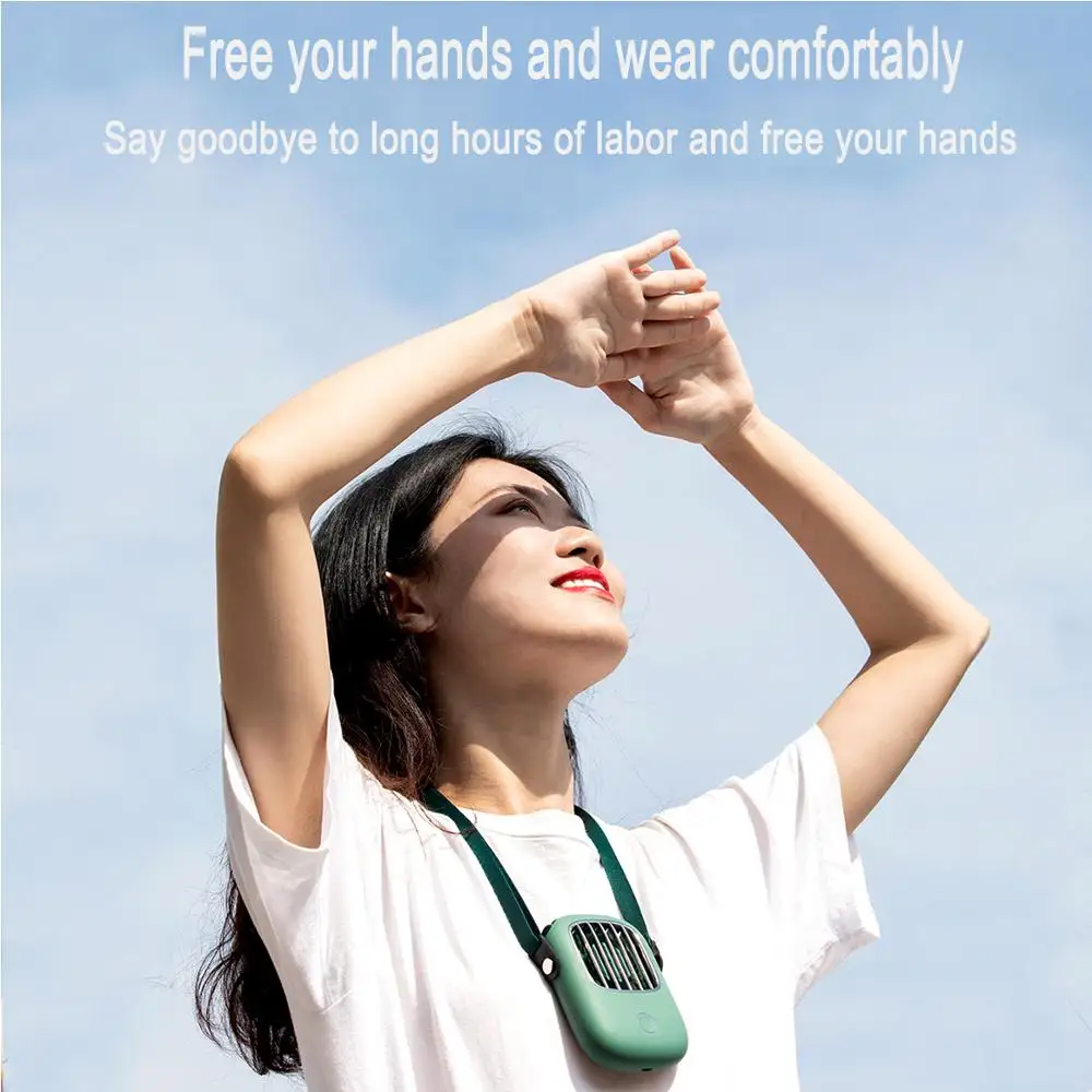 

Neck fan mini usb 5V cooler rechargeable ventilador Outdoor Travel handheld portable silent small Electric PC cooling fans home