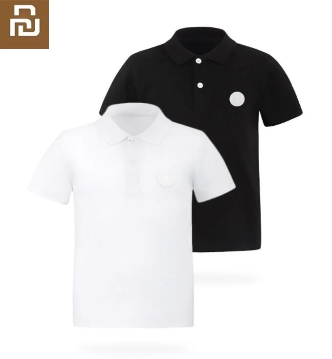 

Youpin Children's cotton short sleeves Tops POLO shirt Classic wild Soft skin summer Sport Clothing Breathable Boy girl