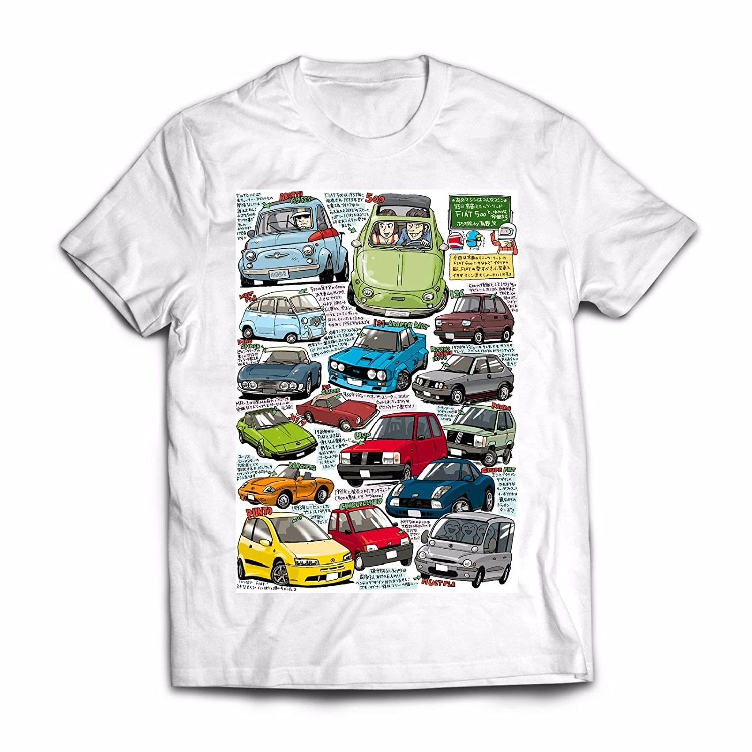 

Графические футболки Fiat Tribute - 100% хлопковая футболка из крученой ткани