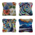 Комплекты ковриков с защелкой, автомобильное покрытие, наборы для вышивки крестиком знаменитостей, нитки наборы гобеленов, наборы для вышивки крестиком, декоративные подушки