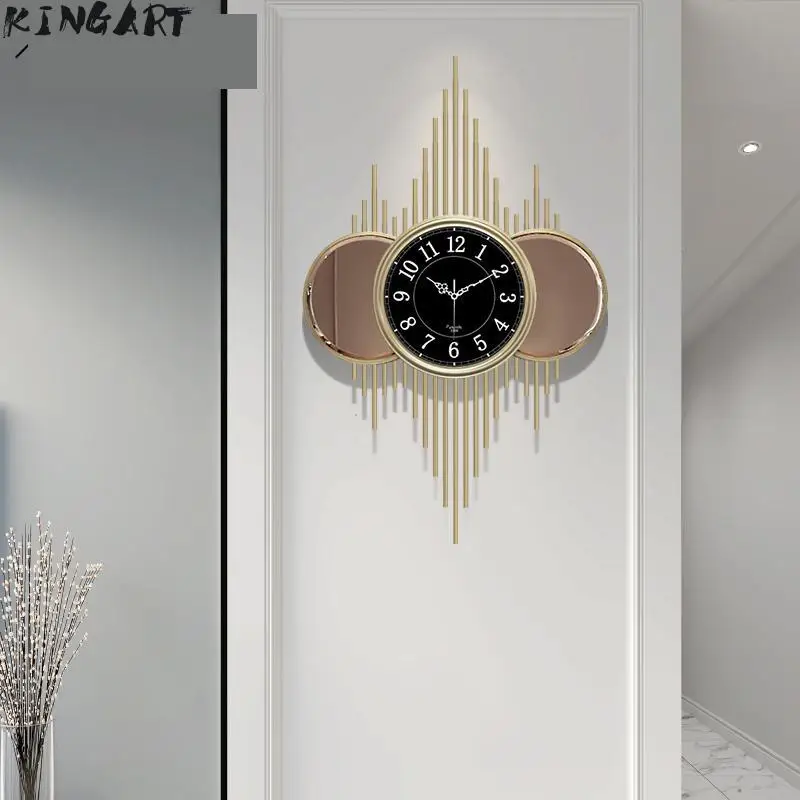 80 см металлические настенные часы для гостиной спальни тихие железные дома