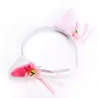 Красивые маскарадные костюмы для косплея кошачьих ушей на Хэллоуин с кошачьими ушками для аниме-вечеринки, галстук-бабочка, головной убор с колокольчиком, повязка на голову с аниме