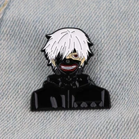 yq380 cool man anime enamel brooch pin for jeans tops jacket cap cartoon icons backpack badge fashion jewelry anime lovers gift
