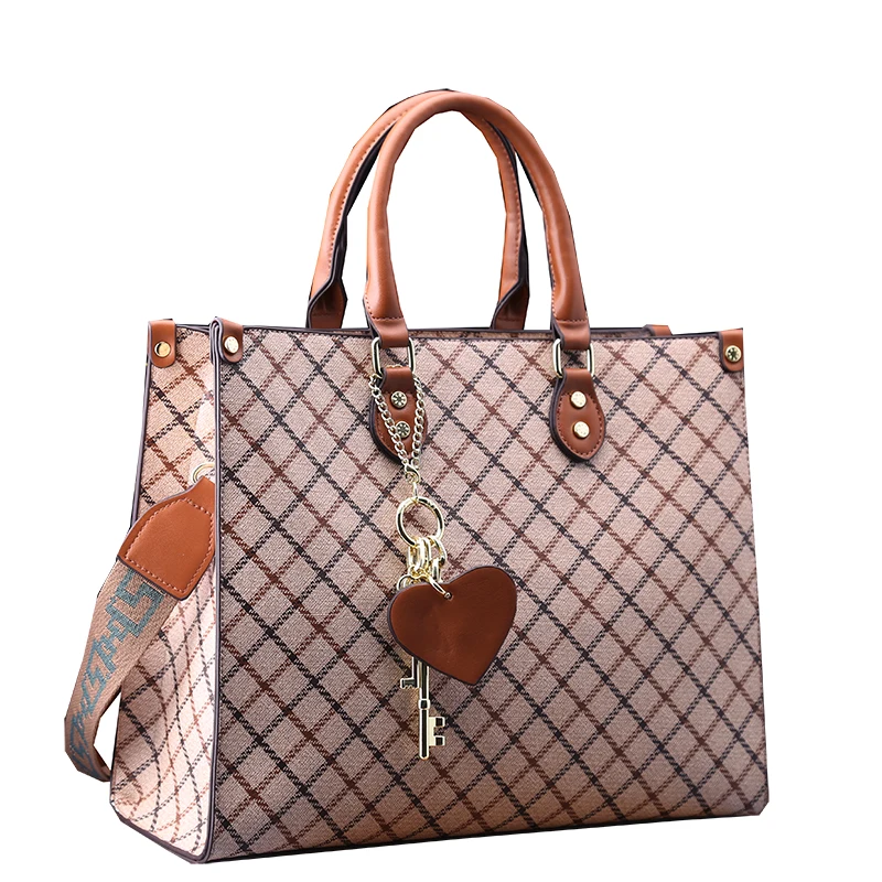 

Women's High-quality Plaid Handbag 2021 New Fashion Totes Ladies Fashionable Party Purses and Handbags Bolsos Para Mujer Channel