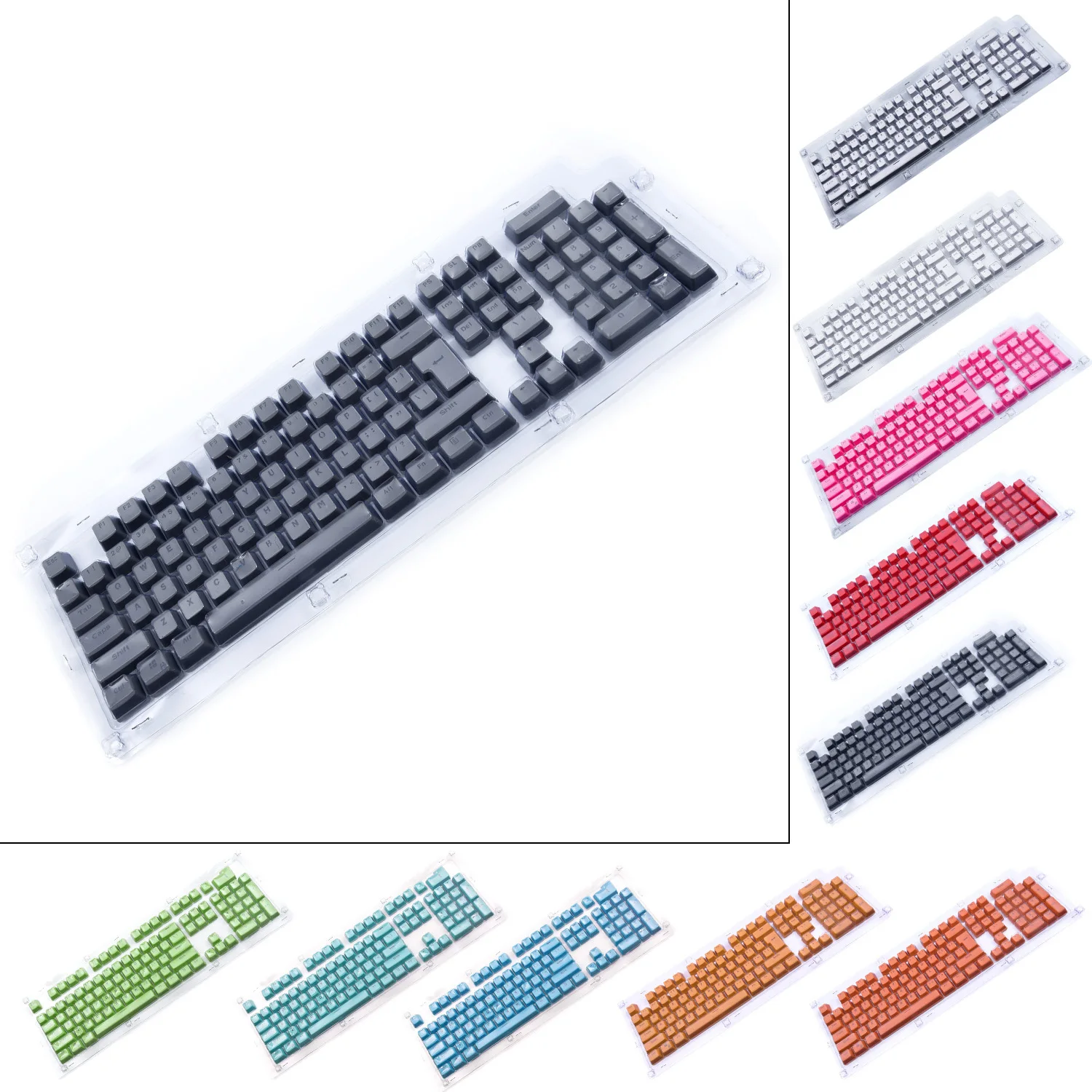 Для механических клавиш Cherry MX Switch Keycaps 104 части клавиатуры полупрозрачный пробел 9