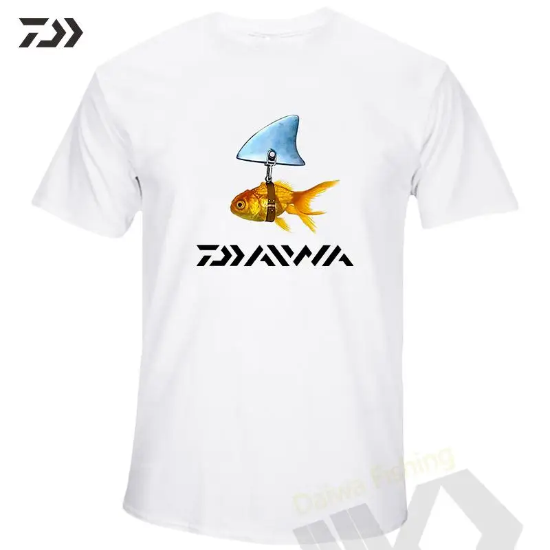 

Футболки Daiwa для рыбалки, летние, с коротким рукавом, дышащие, мягкие, прочные, для рыбалки, отдыха на природе, кемпинга, спорта, 2021