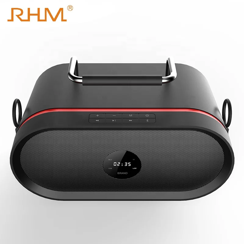 

2021 RHM Hot Selling BT/TF/USB/AUX/Display Professional Portable Karaoke Speaker