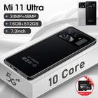 Смартфон Mi 11, телефон, экран 7,3 дюйма, 16 + 512 ГБ, камера 24 Мп + 48 МП, HD, Android