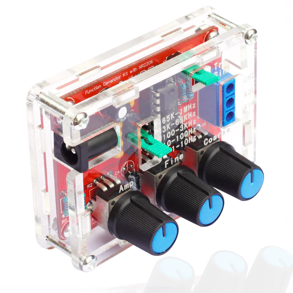 1 Гц МГц XR2206 функциональный генератор сигналов DIY Kit синус/треугольник/квадратный
