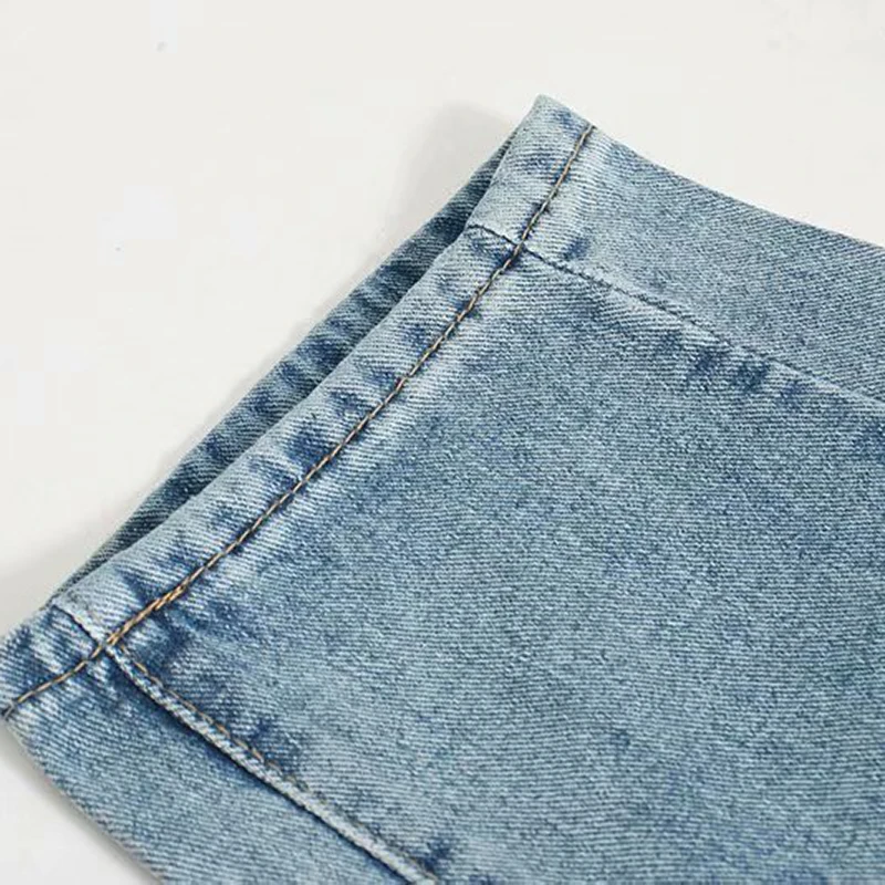 

Streetwear Button Fly Long Denim Harem Pants Stylish Pockets Ladies Jeans Trousers Women Fashion High Waist Mom Jeans