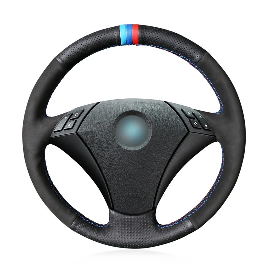 Черная замша ручная работа цвет черный искусственная кожа для BMW E60 (седан) 530d