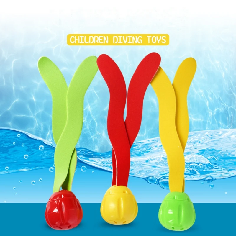 

3pcs Swimming Pool Toy Dive Training Toys Dive Playing Toy Seaweed Diving Bathing Toy Underwater Swimming Pool Toy J60B
