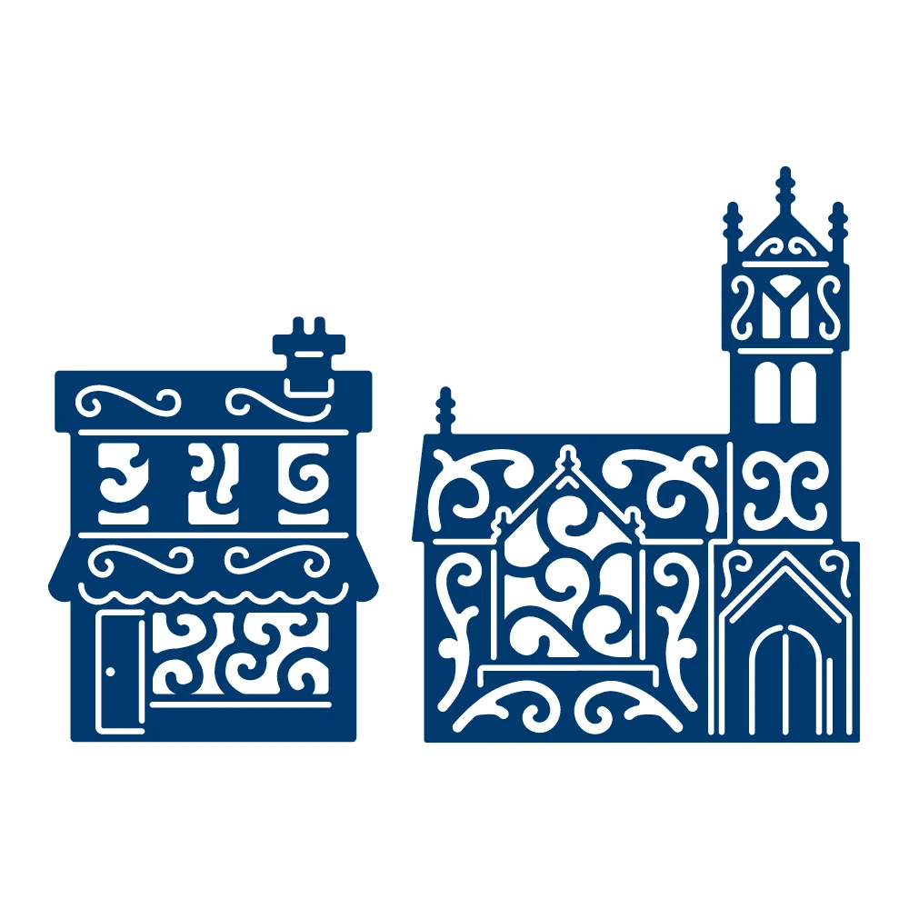 

Church Metal Cutting Dies For Diy Scrapbooking Crafts Dies Cut Stencils Maker Photo Album Template Handmade Decoration