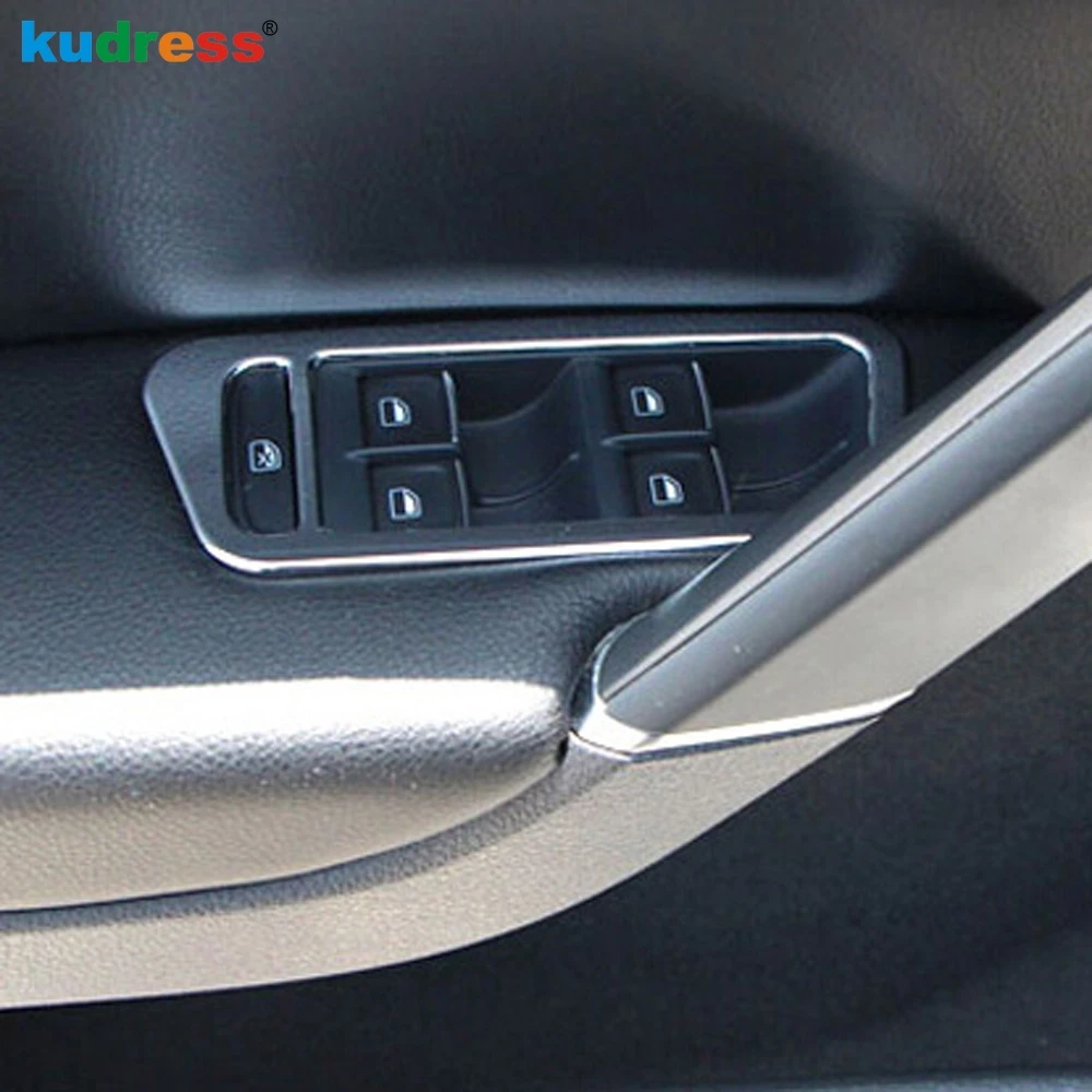 Хромированные молдинги для Volkswagen VW Golf 7 MK7 2013 2018 2019 внутренние дверные окна кнопки