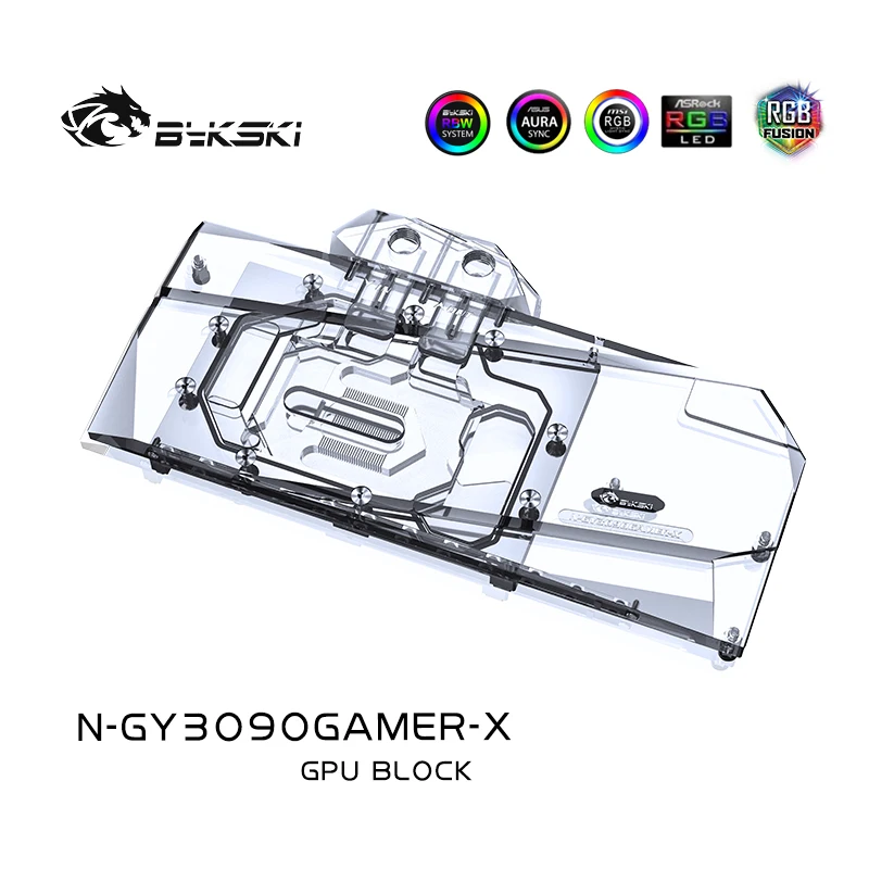 

Bykski GPU Water Cooling Block For GALAXY Geforce RTX 3090/3080 GAMER OC, With Back Plate Watercooler ,N-GY3090GAMER-X