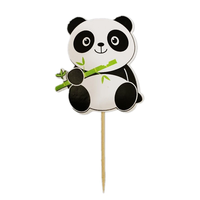 720 шт./лот мультяшная панда Медведь кекс Топпер медиаторы Дети День рождения Baby