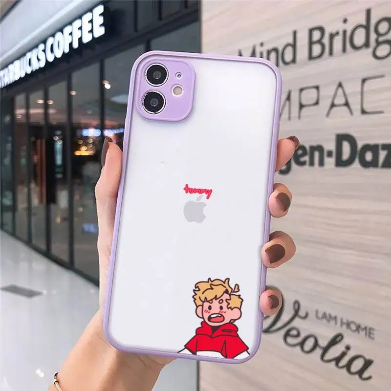 

Dream Smp Phone Cases matte transparent For purple iPhone 7 8 x xs xr 11 12 pro plus max mini Clear Funda