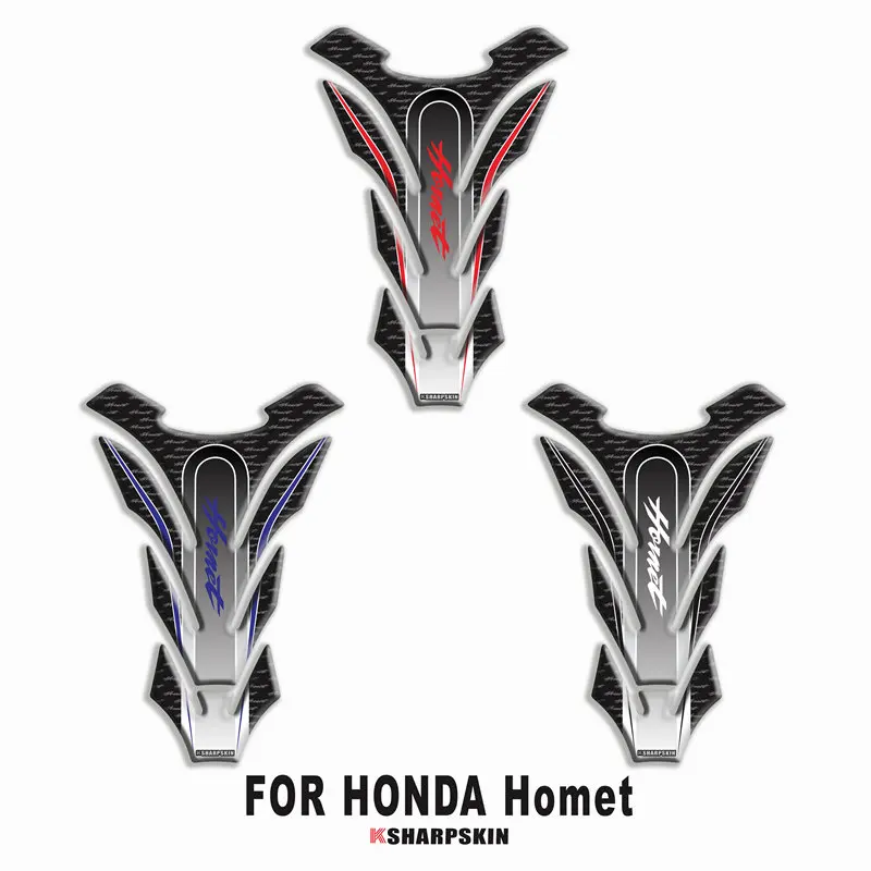 Мотоциклетные 3D наклейки в виде рыбьей кости для газового резервуара защитная