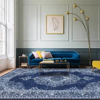 european style palace style rug ethnic style golden red blue carpet living room bedroom bed blanket bathroom kitchen floor mat