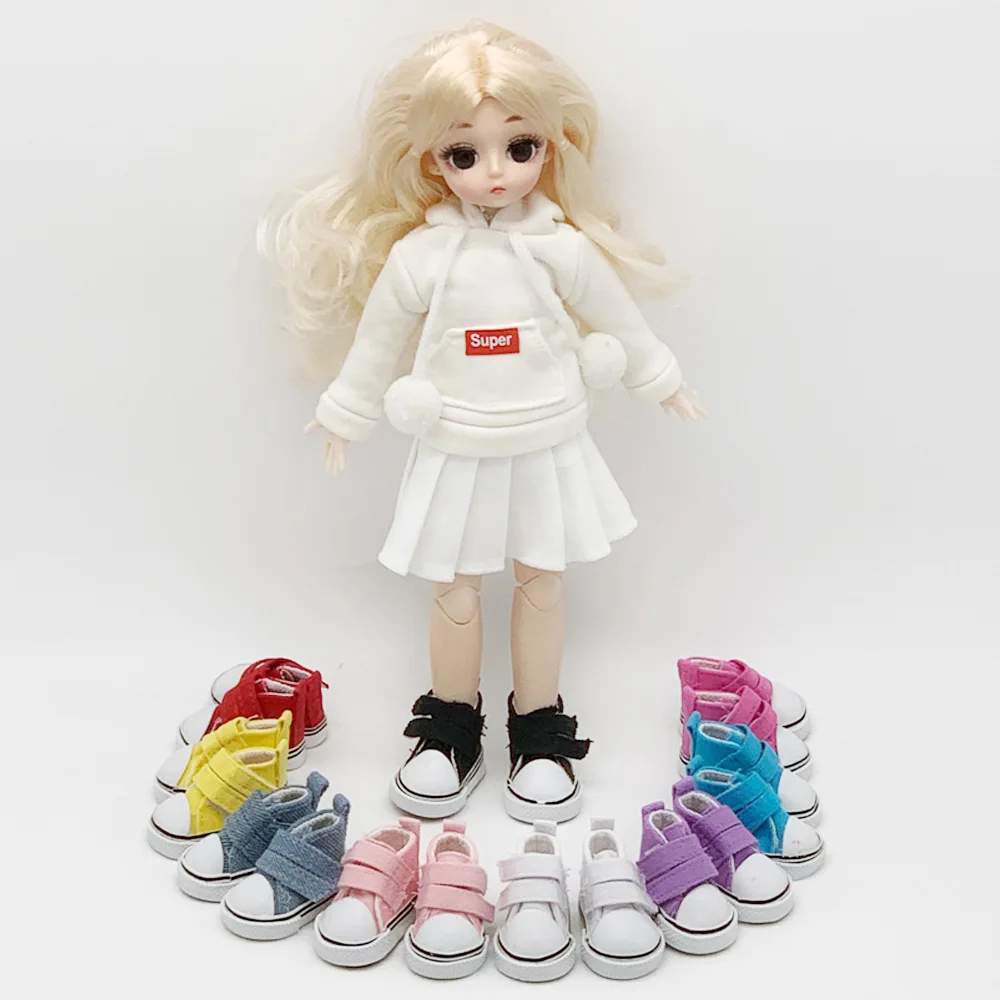 

5cm Canvas Shoes Casual 1/6 BJD Doll Accessories Doll Shoes for EXO Doll