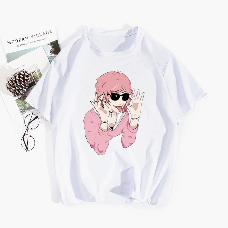 

Women's Yarichin Club Japanese Anime Aesthetics T Shirts T-shirt Short Sleeve Female Tops Tees Harajuku Vintage