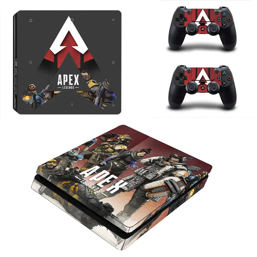 Тонкие стикеры APEX Legends PS4 s Play station 4 наклейки для PlayStation Slim виниловые Стикеры консоли и контроллера|Наклейки| |
