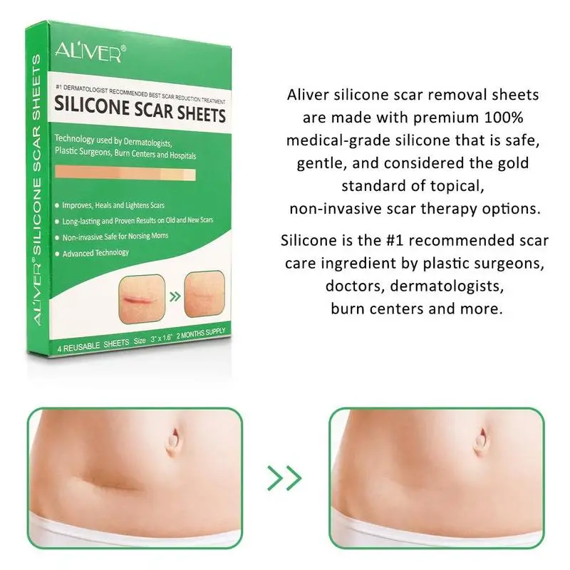 Aliver Медицинские силиконовые Гелевые полоски патч шрам от лента Уход