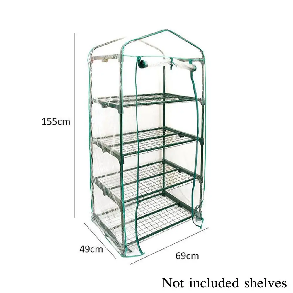 3 5 ярусов ПВХ покрытие сад теплица высокий зеленый завод дом сарай хранения
