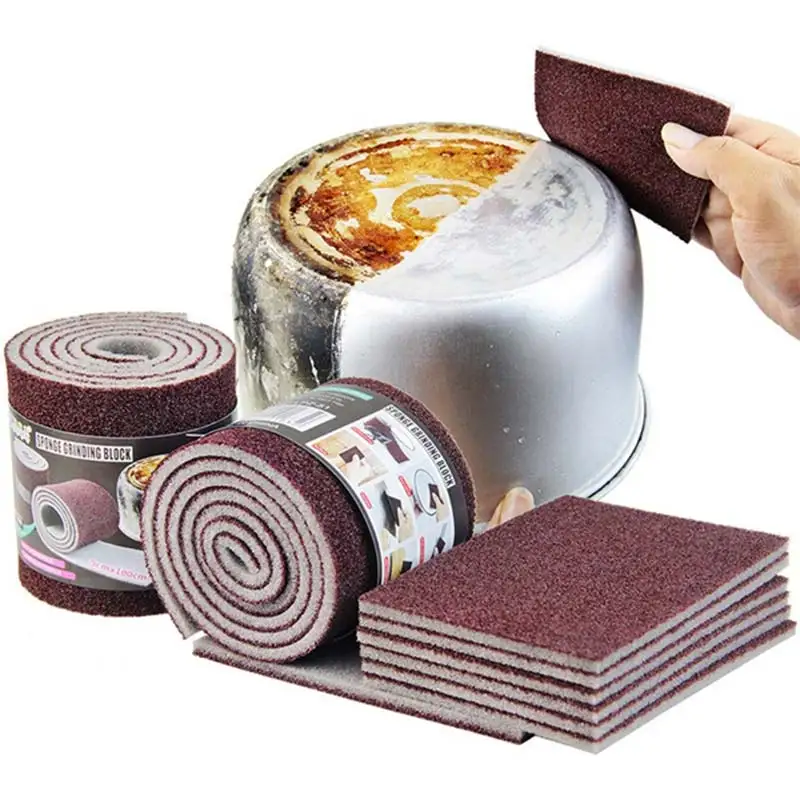 

Губка-ластик для сковороды, кастрюли, Карборундовая губка, 10 шт., кухонные губки, кухонная утварь, товары для уборки дома