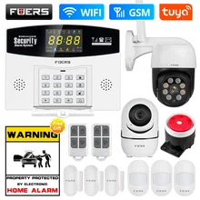 Fuers Tuya Smart Alarm System WIFI Burglar Alarm Smart Home GSM Alarm System with Color LCD Display Home Security Motion Sensor