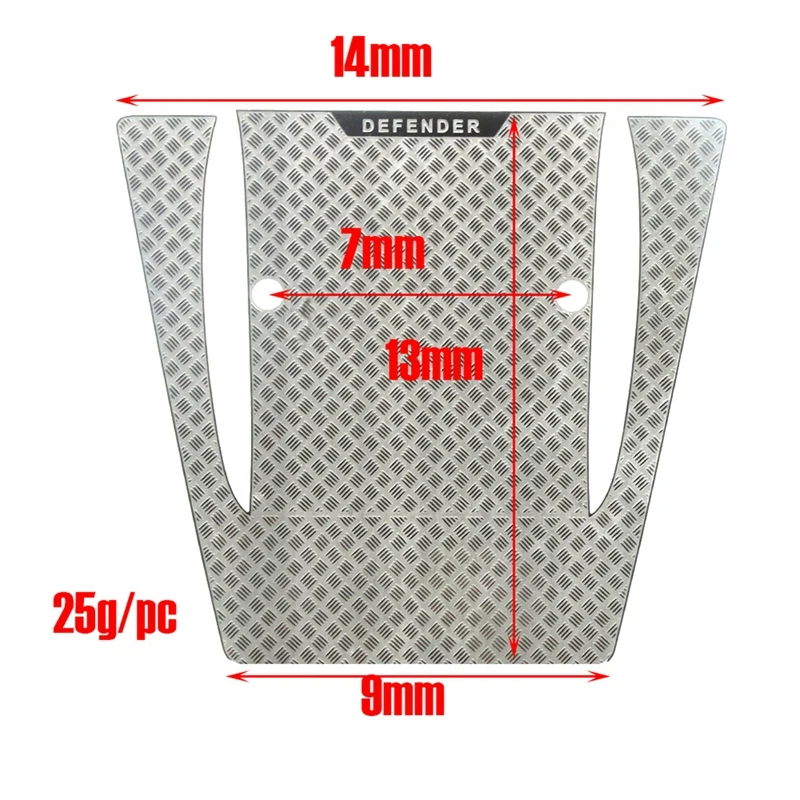 Для TRAXXAS TRX4 Defender Центральная противоскользящая пластина капота металлический