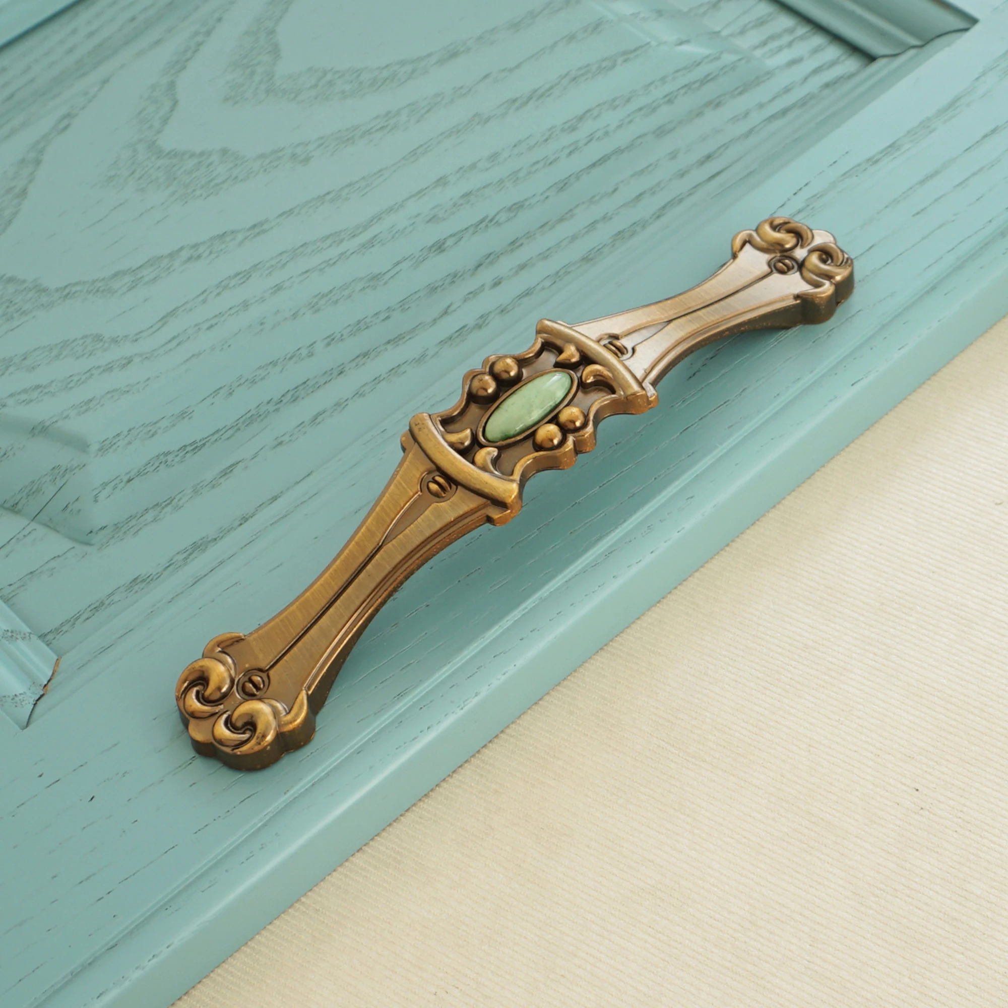 Круглые дверные ручки в стиле ретро кофейные винтажные медные для ящиков из