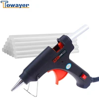towayer 20w hot melt glue gun with glue stick 7mm100mm mini gun thermo electric heat temperature tool diy glue gun repair set