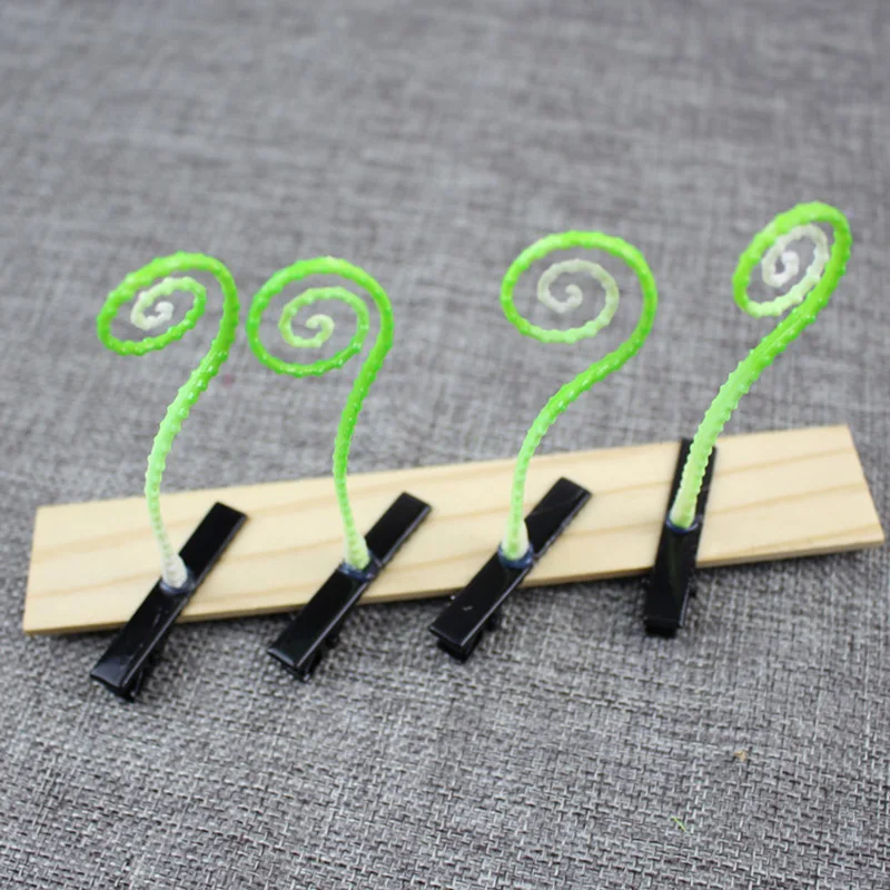 Милые заколки для волос в форме ростков фасоли аксессуары девочек стиле унисекс|