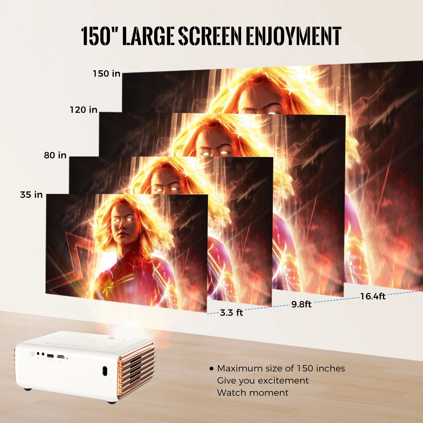 Проектор XIDU Full HD 1080P WiFi 9 0 Bluetooth проектор 8000Lux домашний умный Видеопроектор для iPhone