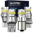 Светодиодсветодиодный лампа AUXITO 2x P21W 1156 BA15S Canbus для Skoda Superb Octavia 2 FL 2010 2011 2012 2013, дневсветильник ходовые огни, лампа DRL